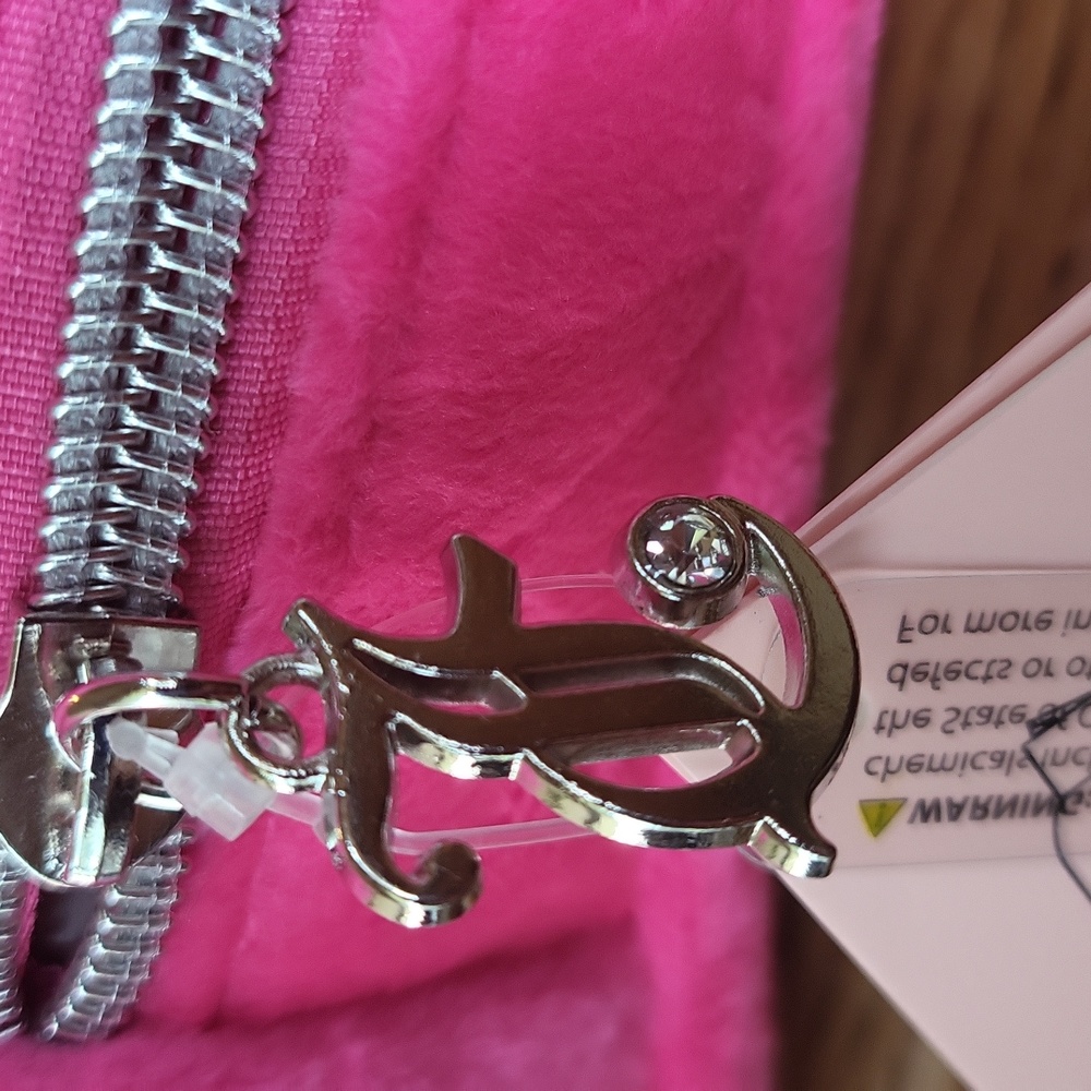 NWT Juicy Couture pink cosmetic bag - Picture 10 of 10